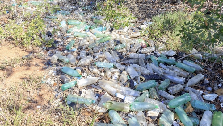 The initiative is undertaking 12 initial pilots of potential credit-issuing projects across Asia, Africa and Latin America. Pictured: A mangrove near Rio de Janeiro suffering from plastic pollution